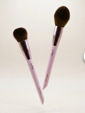 Pinklipps 2 Piece Brush Set Liquid And Powder Makeup Brushes